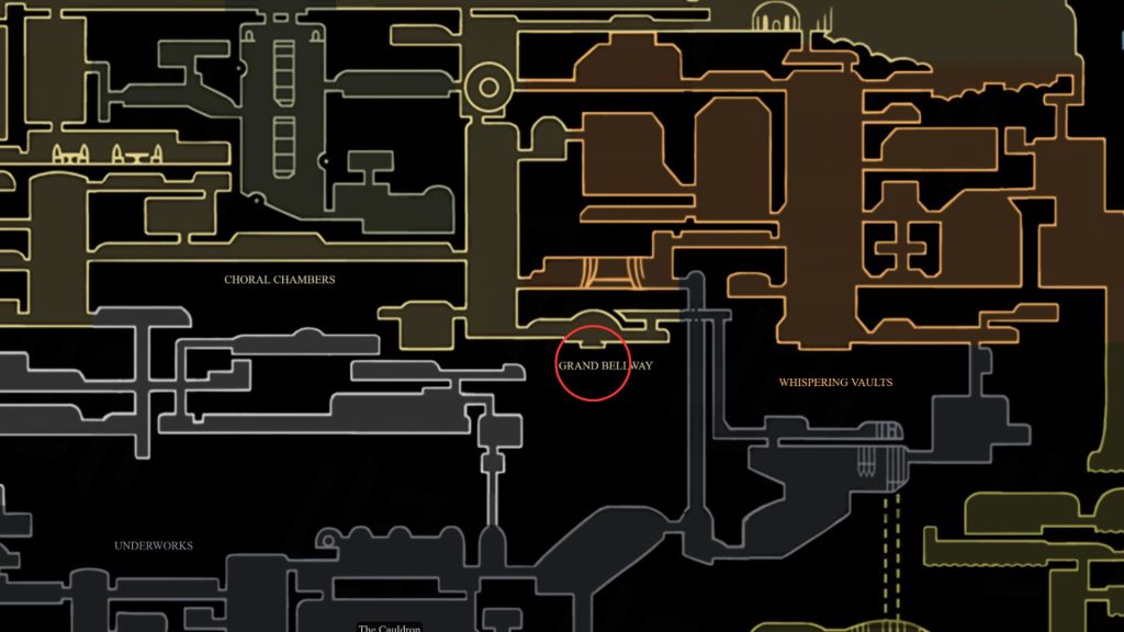 richiamo della bestia silksong map